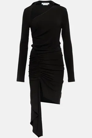 OFF-WHITE Robe asymétrique en crêpe