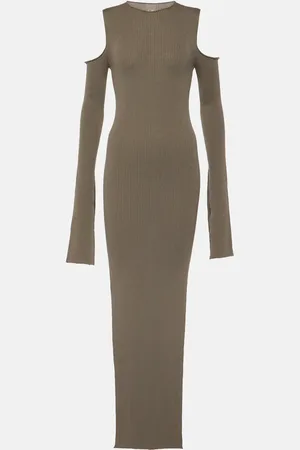 Rick Owens Robe longue en laine