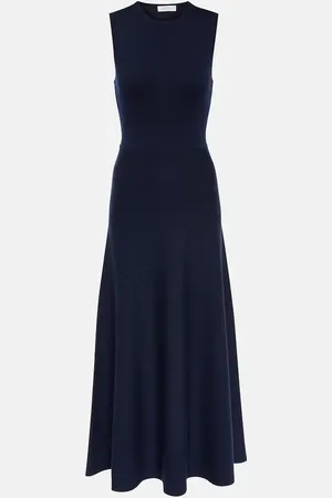 GABRIELA HEARST Robe longue en laine, cachemire et soie