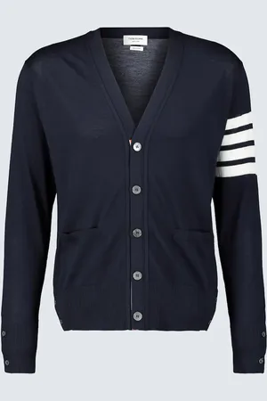 Thom Browne Cardigan 4-bar en laine