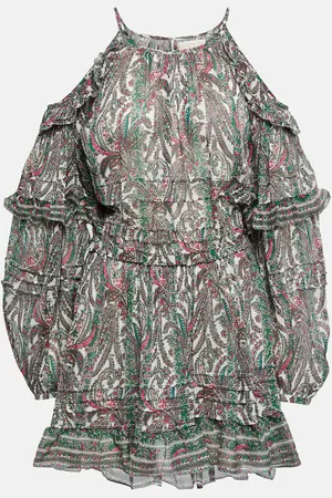 Isabel Marant Robe Gabinia imprimée en coton et soie