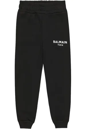 Balmain Pantalon de survêtement en coton à logo