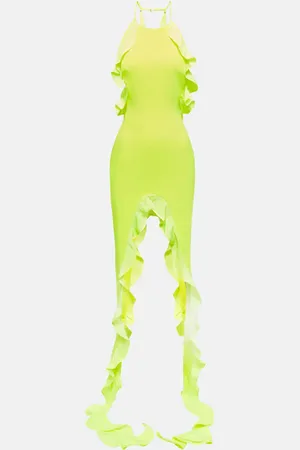 DAVID KOMA Robe midi asymétrique