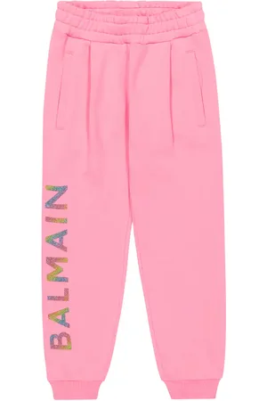 Balmain Pantalon de survêtement en coton à logo
