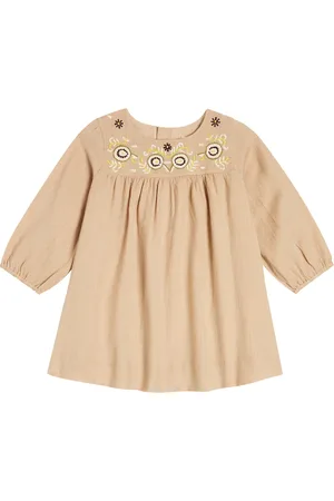 BONPOINT Bébé – Robe Dipiki brodée en laine et coton