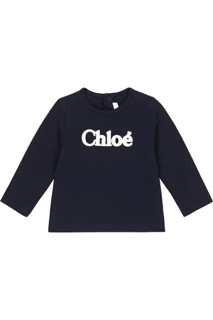 Chloé Chloé Kids Bébé – Top brodé en coton à logo