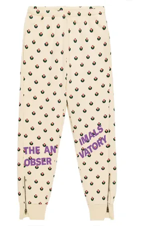 The Animals Observatory Pantalon de survêtement Panther imprimé en coton