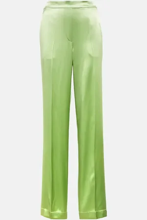 Joseph Pantalon droit Tova en satin de soie