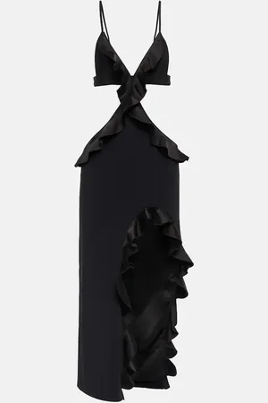 DAVID KOMA Robe midi asymétrique
