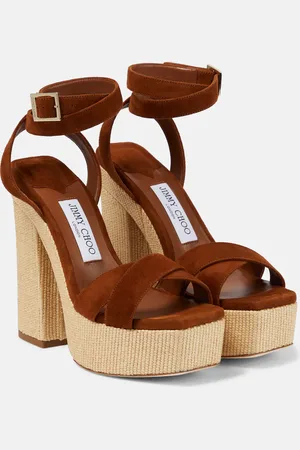 Jimmy Choo Sandales Gaia 140 à plateforme en daim