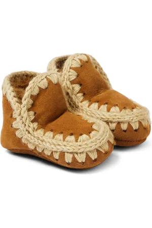Mou Bébé – Bottines en daim et shearling