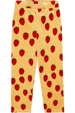 Mini Rodini Pantalon de survêtement imprimé en velours