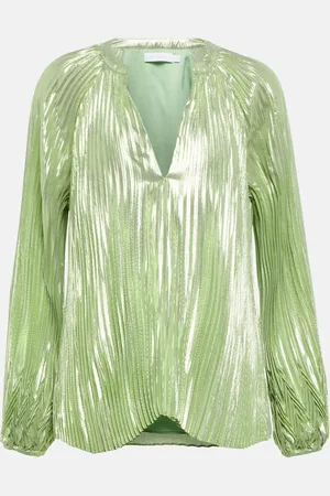 Simkhai Blouse Char en soie mélangée