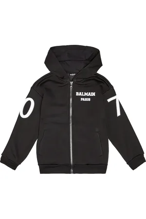 Balmain Cardigan en coton mélangé à logo