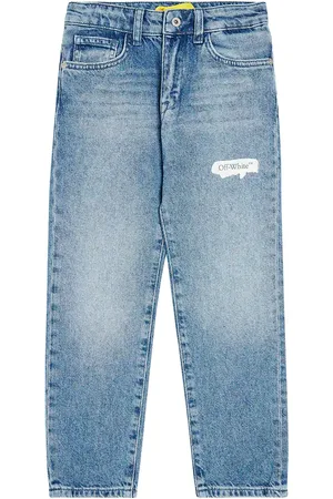 OFF-WHITE Jean slim Paint Graphic