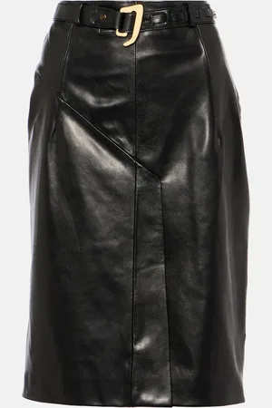 Tom Ford Jupe midi en cuir
