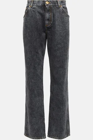 Balmain Jean droit à taille haute