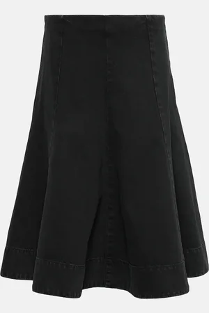 Khaite Jupe midi Lennox en jean