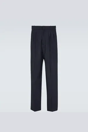 Kenzo Pantalon droit en laine vierge