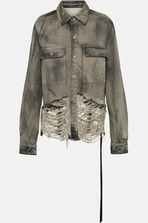 Rick Owens Surchemise DRKSHDW raccourcie en jean