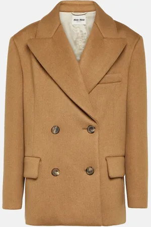 Miu Miu Blazer en laine de chameau