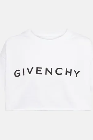 Givenchy T-shirt raccourci en coton à logo