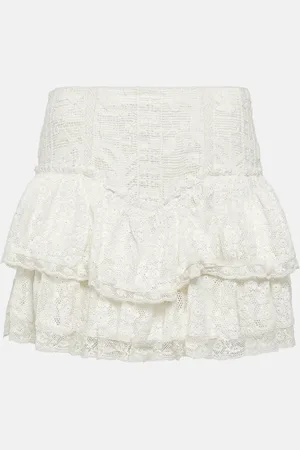 LOVESHACKFANCY Mini-jupe Antila en dentelle