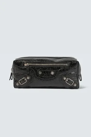 Balenciaga Trousse de toilette Le Cagole en cuir