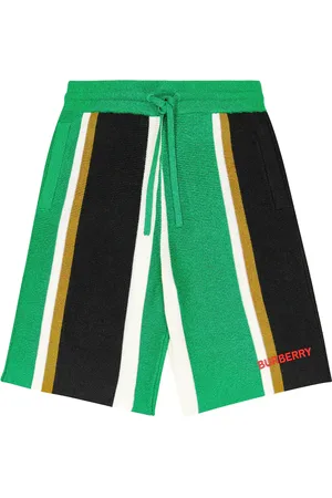 Burberry Short rayé en laine et cachemire