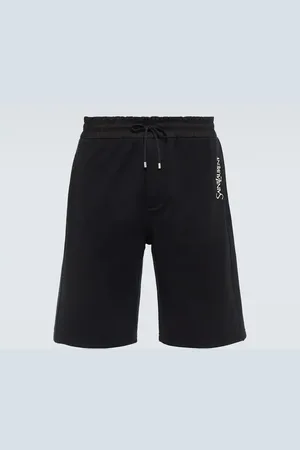 Saint Laurent Short brodé en coton