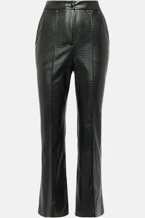 Max Mara Pantalon évasé Queva en cuir synthétique