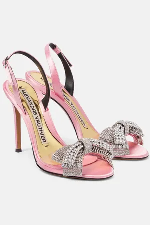 ALEXANDRE VAUTHIER Sandales en satin à cristaux