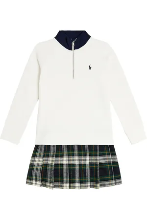 Ralph Lauren Robe pull en coton mélangé à carreaux