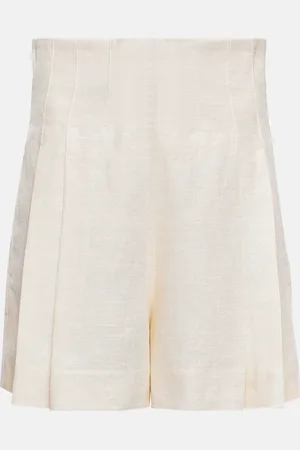 Chloé Chloé Short à taille haute en lin
