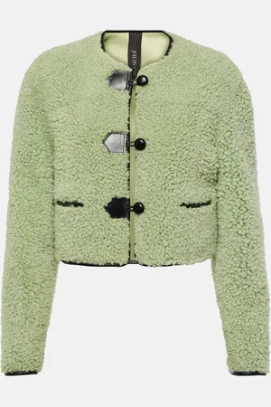 Blancha Veste en shearling et cuir