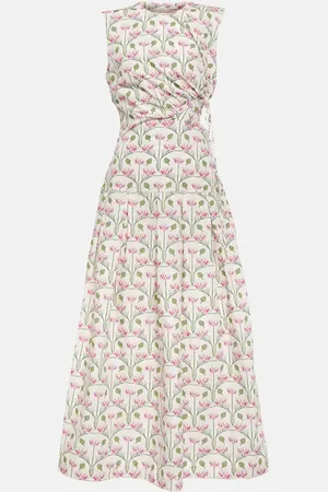 Agua by Agua Bendita Robe midi Otoño Trebol à fleurs
