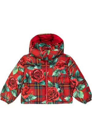 Dolce & Gabbana Veste matelassée à carreaux et fleurs