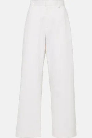 The Row Pantalon ample Perseo en coton et soie