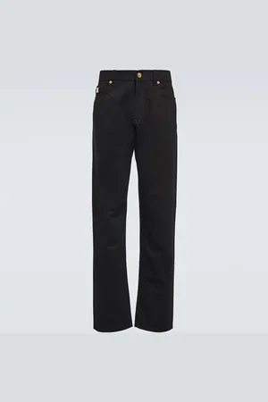 VERSACE Jean droit à taille mi-haute