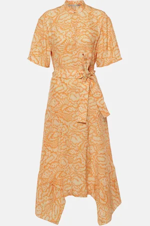Stella McCartney Robe midi asymétrique imprimée