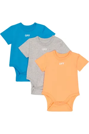 OFF-WHITE Bébé – Set de 3 bodys en coton