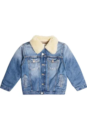 Maison Margiela Veste en jean et shearling