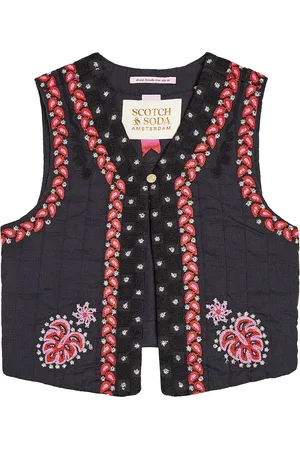 Scotch&Soda Gilet brodé en coton