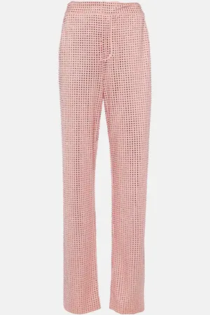 AREA Pantalon droit à ornements