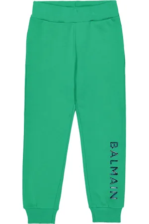 Balmain Pantalon de survêtement en coton à logo