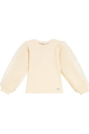 Donsje Top Sien en coton mélangé