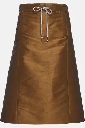 Maison Margiela Jupe midi en satin