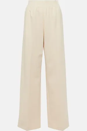 Fforme Pantalon ample Maud en laine mélangée