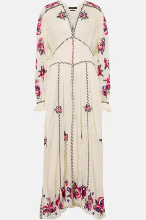 Isabel Marant Robe longue Moyrae en soie à fleurs