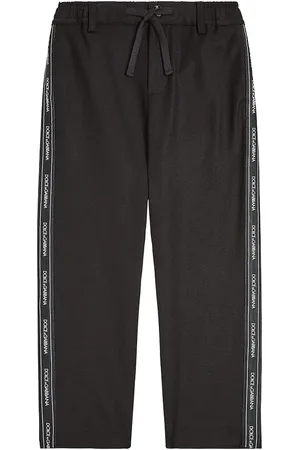 Dolce & Gabbana Pantalon de survêtement en laine à logo